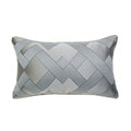Cojín Clásico Jacquard Geométrico en Gris Oscuro
