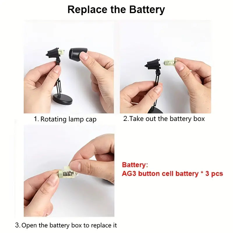 Mini Lámpara LED Portátil para Escritorio con Protección para los Ojos
