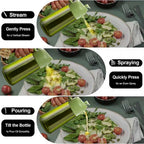 470 Ml Oil Sprayer for Cooking,2-In-1 Olive Oil Dispenser and Oil Spray Bottle,Oil Spray with Stickers,Thick Glass Spray Bottle