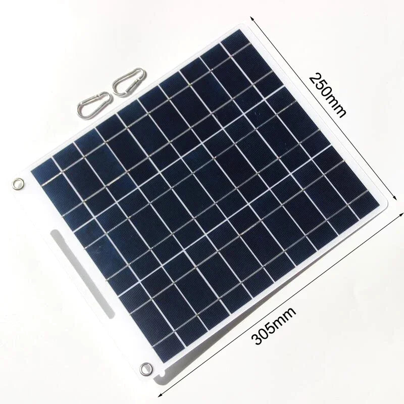 EESBAO 100W Waterproof Portable Solar Panel 5V Dual USB Solar Charger for Camping & Outdoor Devices