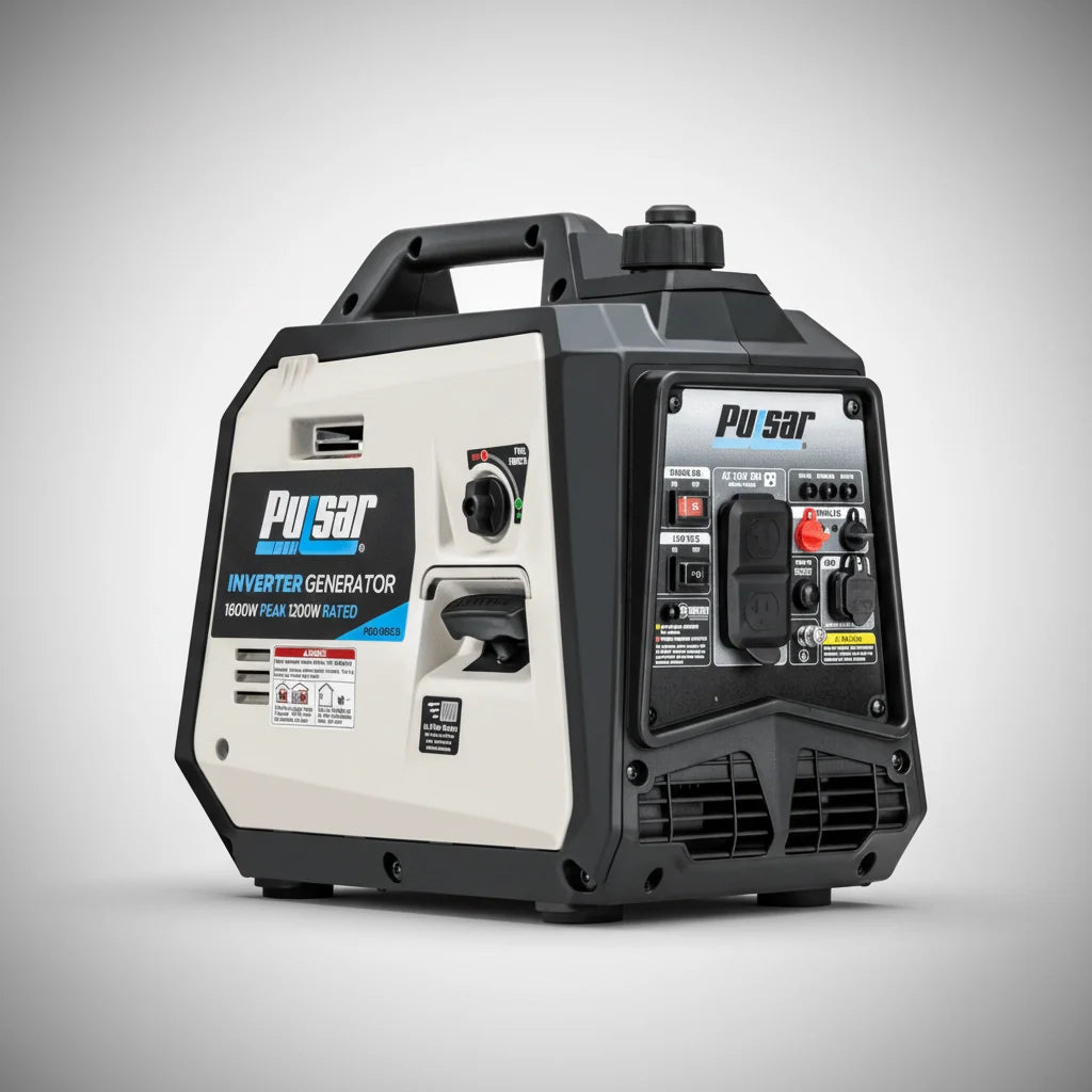 Pulsar PGD16iSCO 1600W Ultra-Light Portable Gas Inverter Generator with CO Sensor