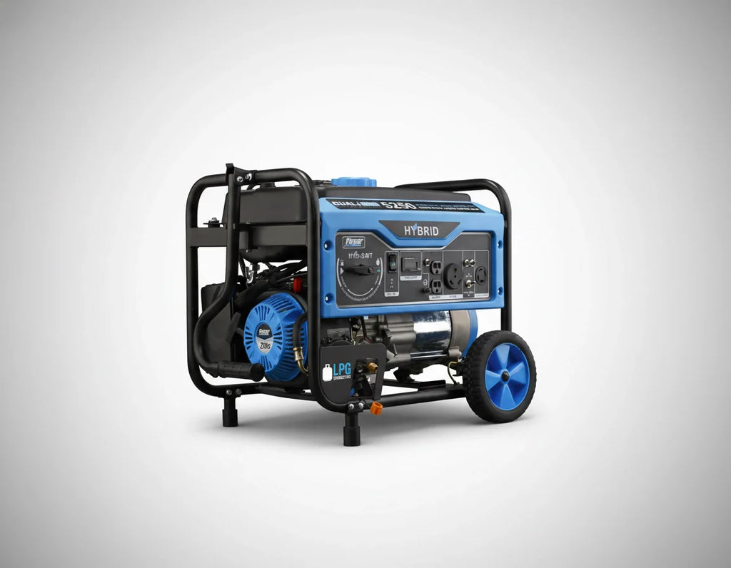 Pulsar PG5250B Hybrid Dual Fuel Portable Generator – 5250 Peak Watts with RV Outlet